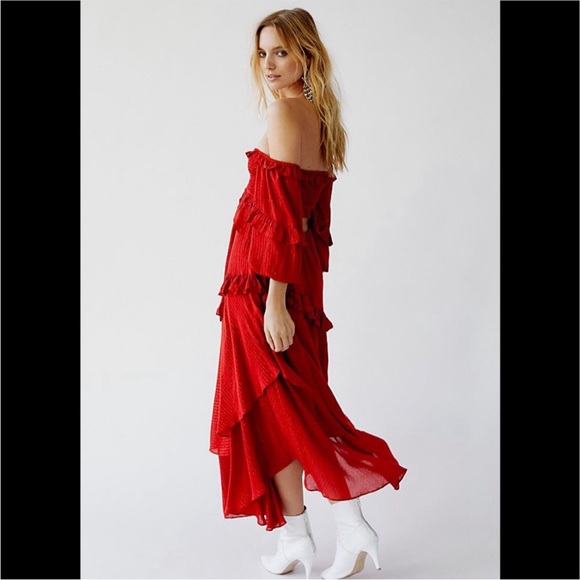 Spell And The Gypsy Collective Clementine Mermaid Off The Shoulder Ruffle Dress - Picture 7 of 8